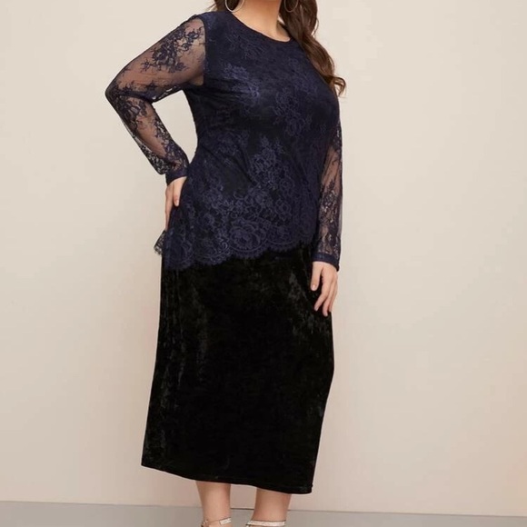 NEW💕VELVET LACE DRESS💕 - Picture 4 of 5